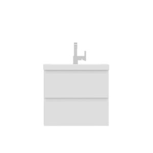 Alya Bath AB-MOF24 Paterno 23 5/8 Inch Modern Wall Mounted Bathroom Vanity