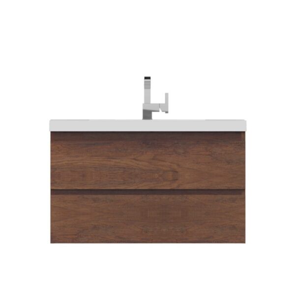 Alya Bath AB-MOF36 Paterno 35 3/8 Inch Modern Wall Mounted Bathroom Vanity