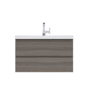 Alya Bath AB-MOF42 Paterno 42 Inch Modern Wall Mounted Bathroom Vanity