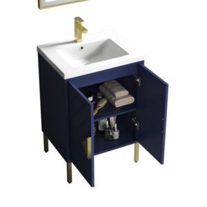 Chans Furniture AC-6624 Eileen 23 3/4 Inch Acrylic Bathroom Sink Vanity