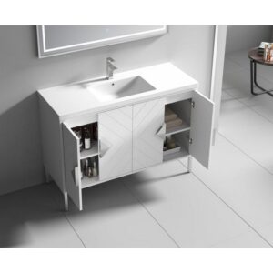 Chans Furniture AC-6648 Eileen 47 1/4 Inch Acrylic Bathroom Sink Vanity