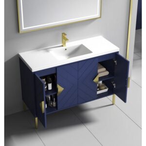 Chans Furniture AC-6648 Eileen 47 1/4 Inch Acrylic Bathroom Sink Vanity