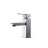 Kubebath AFB041 Aqua Piazza Single Lever Bathroom Vanity Faucet in White