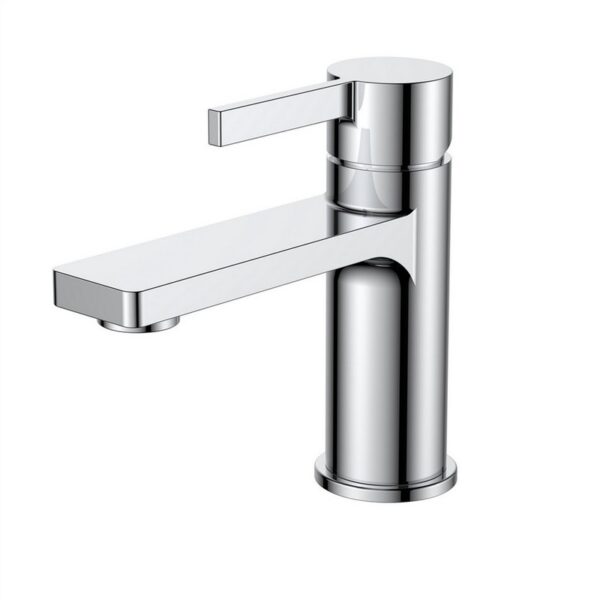 Kubebath AFB10901 Aqua Sotto Single Lever Bathroom Vanity Faucet in Chrome