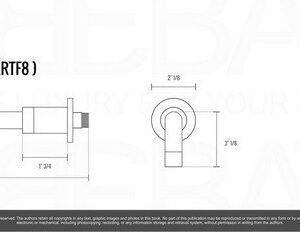 Kubebath ARTF8 Aqua Rondo 9 Inch Tub Filler Spout With Aerator