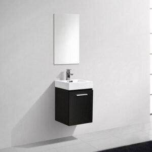 Kubebath BSL16 Bliss 16 Inch Wall Mount Single Sink Bath Vanity