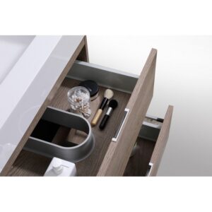 Kubebath BSL24 Bliss 23 5/8 Inch Wall Mount Single Sink Bath Vanity