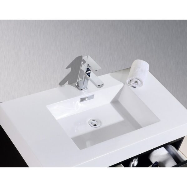 Kubebath BSL40 Bliss 39 1/2 Inch Wall Mount Single Sink Bath Vanity