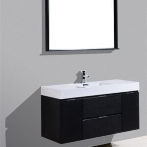 Kubebath BSL48 Bliss 47 1/4 Inch Wall Mount Single Sink Bath Vanity