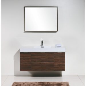 Kubebath BSL48 Bliss 47 1/4 Inch Wall Mount Single Sink Bath Vanity