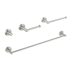 KIBI USA C-KBA14-4 Circular 4-Piece Bathroom Hardware Set