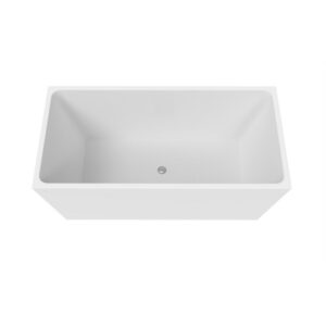 Castello USA CB-37-67 Scarlett 66 7/8 Inch Freestanding Tub with Drainer and Overflow