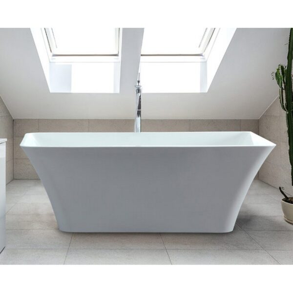 Castello USA CB-43-67 Blaire 66 7/8 Inch Freestanding Tub with Drainer and Overflow