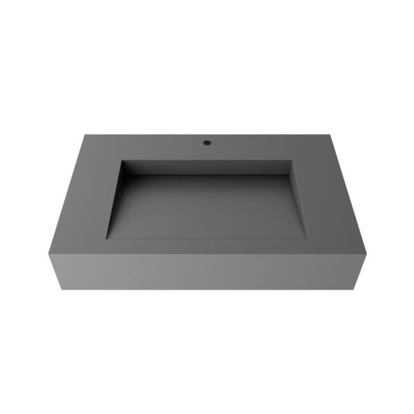 Castello USA CB-GM-2053-30 Pyramid 30 Inch Wall Mounted Counter Top Vessel Bathroom Sink