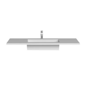 Castello USA CB-GM-2066-48 Serenity 48 Inch Drop-in Vanity Countertop Sink