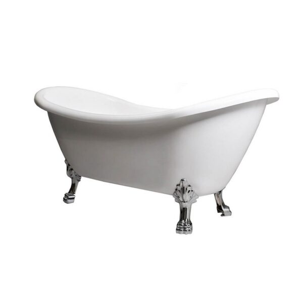 Castello USA CB-26-69-W Daphne 69 Inch Acrylic Freestanding Bathtub - White