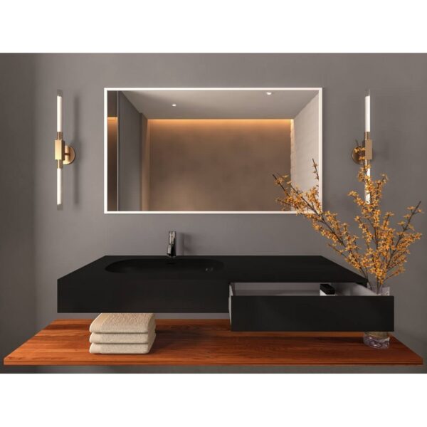 Castello USA CB-GM-20106-L-B-D Sonoma 47 1/4 Inch Wall Mounted Basin with Drawer