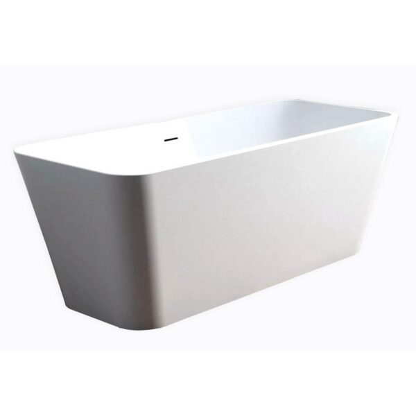 Castello USA CB-GM-8020 Venice 65 Inch Stone Resin Freestanding Bathtub