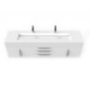 Castello USA CB-NILE-72W-SET Nile 71 3/4 Inch White Vanity Set with Top