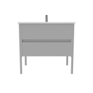 Castello USA CB-SERENA-36G-SET Serena 36 Inch Grey Vanity Set with Top