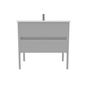 Castello USA CB-SERENA-36G-SET Serena 36 Inch Grey Vanity Set with Top