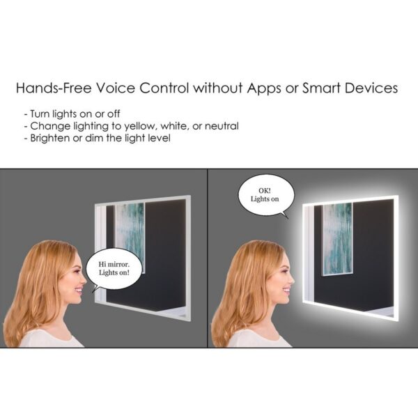 Castello USA CB-SM430-36-30 Lisa 36 x 30 Inch Smart Mirror