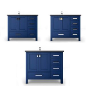 Castello USA CB-YAM-36BU-SET Yamyam 36 Inch Blue Vanity Set with Top