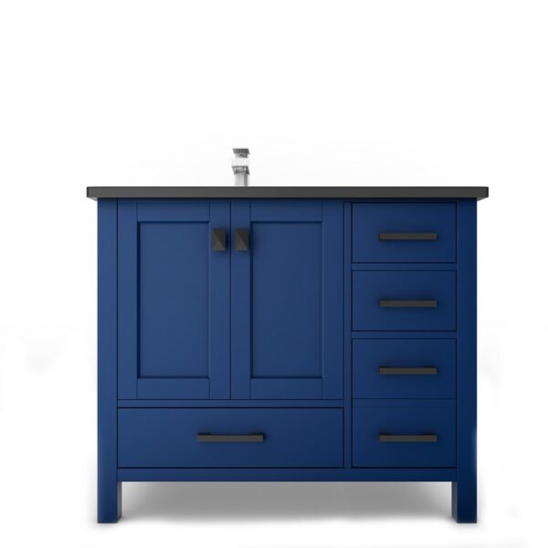 Castello USA CB-YAM-36BU-SET Yamyam 36 Inch Blue Vanity Set with Top