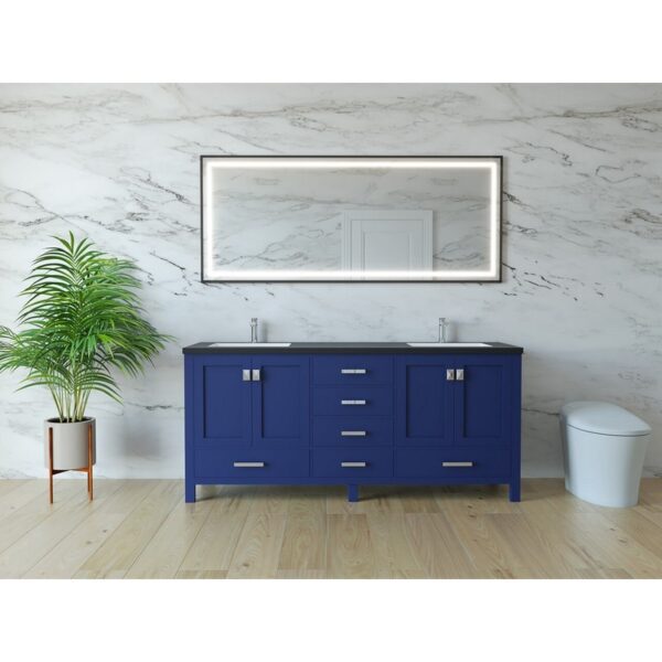 Castello USA CB-YAM-60BU-SET Yamyam 60 Inch Blue Vanity Set with Top