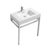 Kubebath KB CH30 Haus 30 Inch Console Single Sink Bath Vanity with White Acrylic Sink