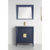 Chans Furniture CL-22NB30-ZI 30 Inches Tennant Brand Larvotto Contemporary Bathroom Vanity In Navy Blue