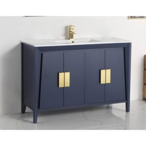 Chans Furniture CL-22NB47-ZI 48 Inches Larvotto Color Modern Single Sink Bathroom Vanity In Light Wheat