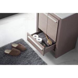 Chans Furniture CL10-GO24-ZI 24 Inch Tennant Brand Modern Style Vanity - Viara Bathroom Sink Vanity in Gray Oak