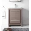 Chans Furniture CL10-GO24-ZI 24 Inch Tennant Brand Modern Style Vanity - Viara Bathroom Sink Vanity in Gray Oak