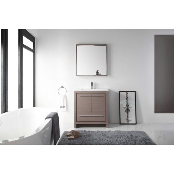 Chans Furniture CL10-GO30-ZI 30 Inch Tennant Brand Modern Style Vanity - Viara Bathroom Sink Vanity in Gray Oak