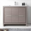 Chans Furniture CL10-GO40-ZI 40 Inch Tennant Brand Modern Style Vanity - Viara Bathroom Sink Vanity in Gray Oak