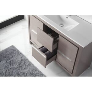 Chans Furniture CL10-GO47-ZI 48 Inch Tennant Brand VIARA Modern Style Vanity - Bathroom Sink Vanity in Gray Oak