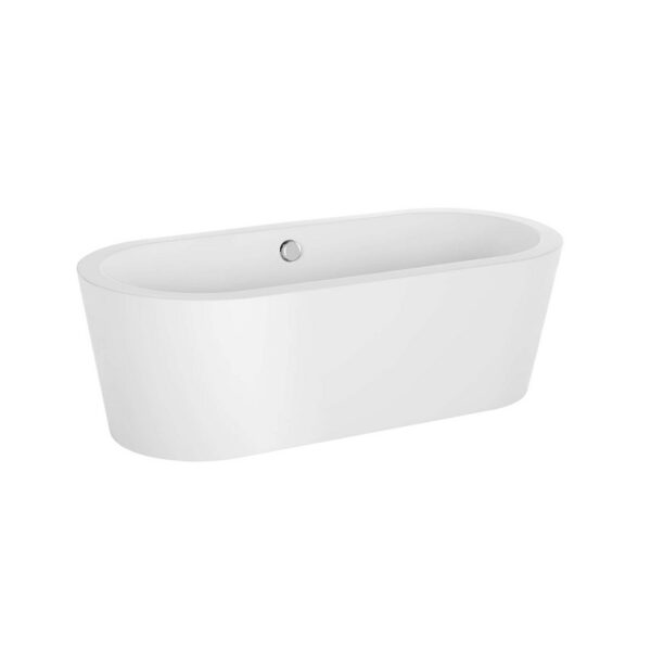 Empava EMPV-59FT1505 59 x 31 1/2 Inch Soaking Freestanding Bathtub - Glossy White