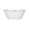 Empava EMPV-59FT1518 59 x 30 Inch Soaking Freestanding Bathtub - White