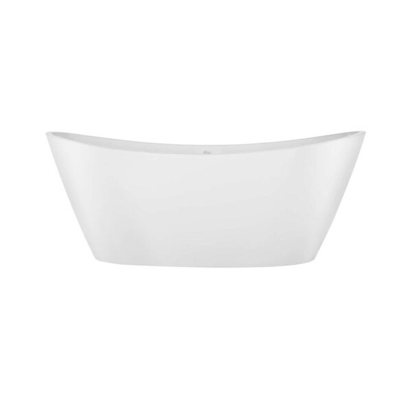 Empava EMPV-59FT1518 59 x 30 Inch Soaking Freestanding Bathtub - White