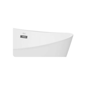 Empava EMPV-59FT1518 59 x 30 Inch Soaking Freestanding Bathtub - White