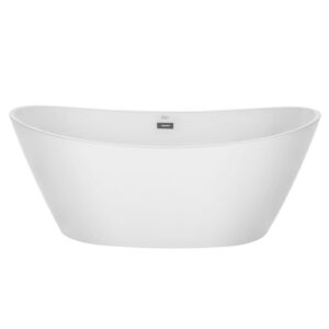 Empava EMPV-67FT1518 67 x 30 Inch Soaking Freestanding Bathtub - White