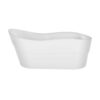 Empava EMPV-67FT1527 66 7/8 x 31 1/2 Inch Freestanding Soaking Bathtub with Left Drain in White