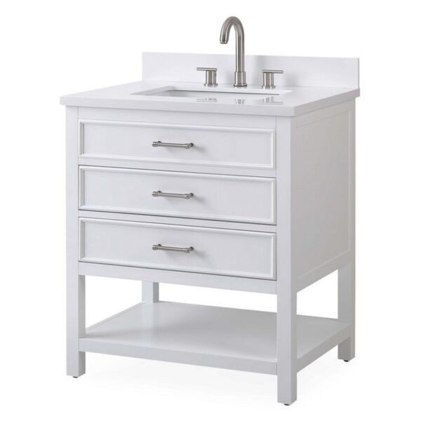 Chans Furniture F-7206-30 Felton 30 Inch Bathroom Single Sink Vanity