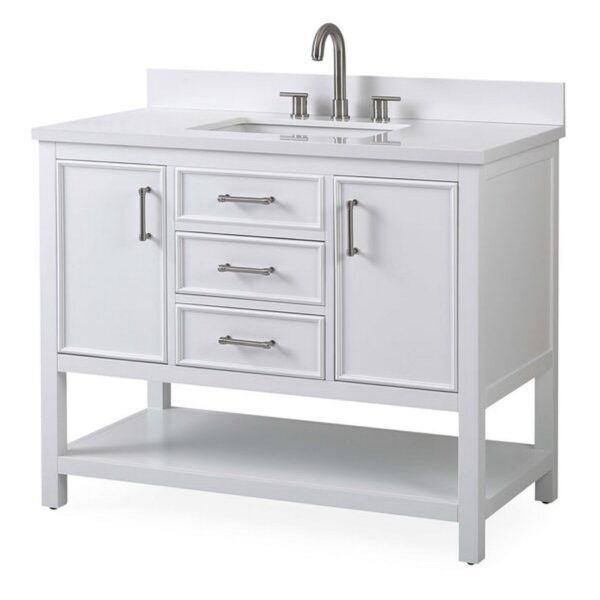 Chans Furniture F-7220-42 Felton 42 Inch Bathroom Single Sink Vanity