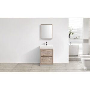 Kubebath FMB24 Bliss 23 5/8 Inch Free Standing Single Sink Bath Vanity