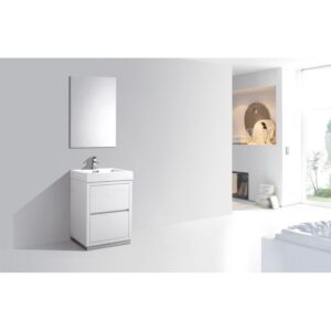 Kubebath FMB24 Bliss 23 5/8 Inch Free Standing Single Sink Bath Vanity