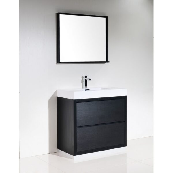 Kubebath FMB36 Bliss 35 1/4 Inch Free Standing Single Sink Bath Vanity