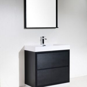 Kubebath FMB36 Bliss 35 1/4 Inch Free Standing Single Sink Bath Vanity