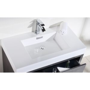 Kubebath FMB36 Bliss 35 1/4 Inch Free Standing Single Sink Bath Vanity